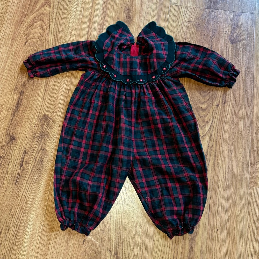 Vintage baby Christmas outfit